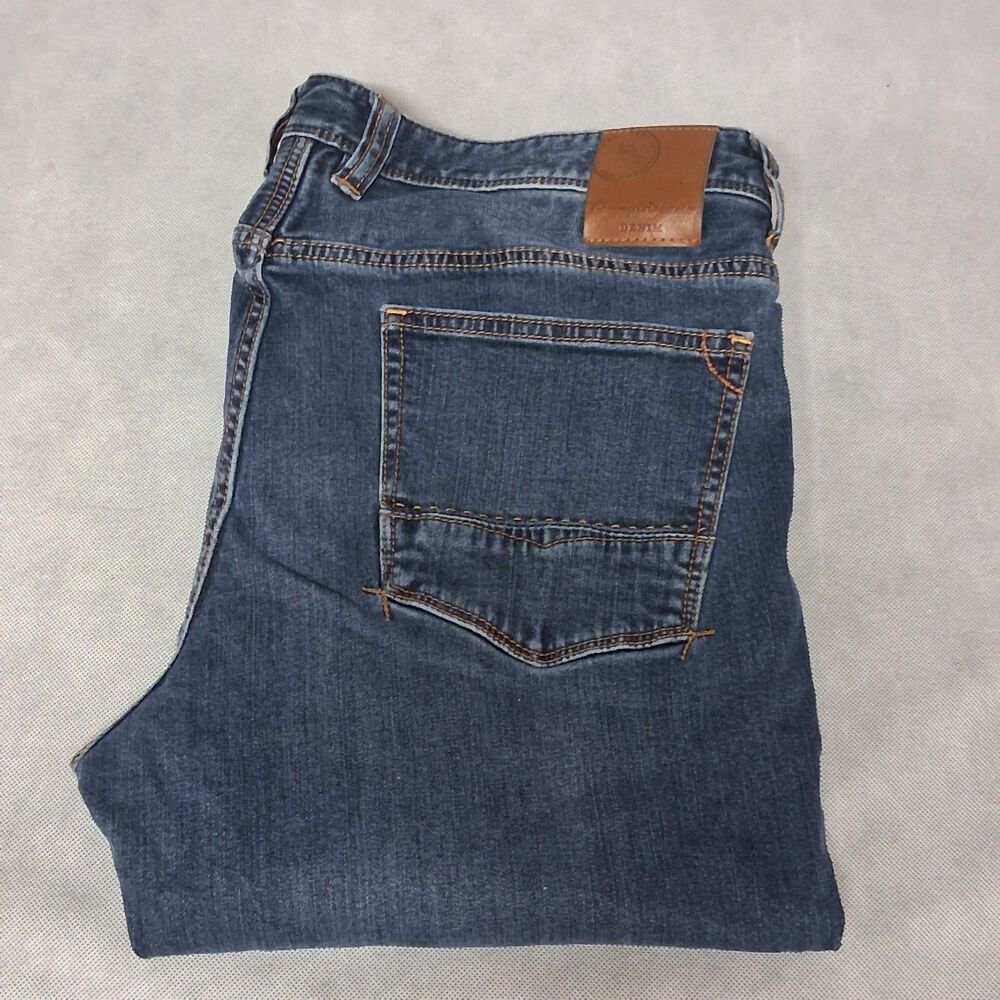 Tommy Bahama Blue Jeans Men's 35x32 Straight Leg Dark Washed Denim